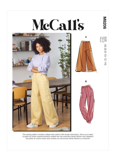 McCall's 8206 - Bukse F5 (16-18-20-22-24)