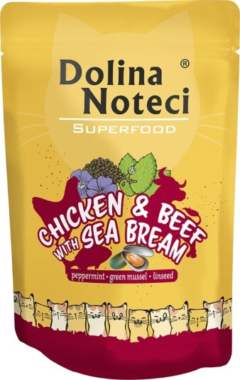 Dolina Noteci Superfood Kylling Og Oksekjøtt Med Dorado 10 X 85 G