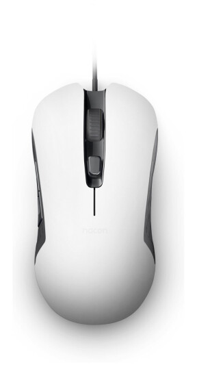 Nacon Gm-110, Ambidekstriøs, Optisk, Usb Type-A, 2400 Dpi, Hvit