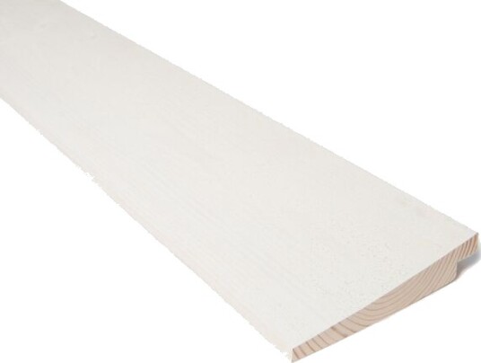 Bergene Holm Kledning skrå profilert malt gran 19x148 mm klasse 1 hvit Bergene Holm Kledning skrå profilert malt gran 19x148 mm klasse 1 hvit