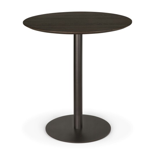 Ethnicraft Blend Bord Ø70 cm Mørk Bronse / Mørkbeiset Eik Ethnicraft Blend Bord Ø70 cm Mørk Bronse / Mørkbeiset Eik