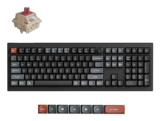 Keychron V6 Ultra V6U D1 Sort