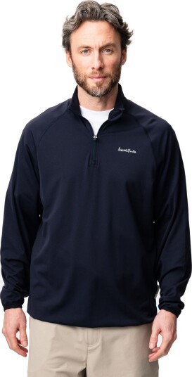 Local Rule Midlayer Q Zip Blå Golfgenser herre Dark Navy Small