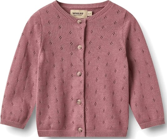 Wheat Knit Cardigan Maia WARM LILAC 74