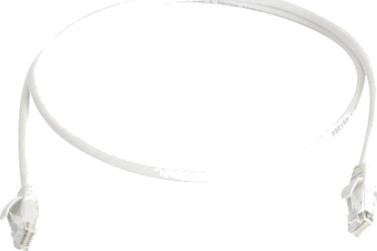 Telegärtner 100008902 Rj45 Nettverkskabel Patchkabel Cat 6 7,5 M Hvit Flammehemmende Med Knekkbeskyttelsesfeste