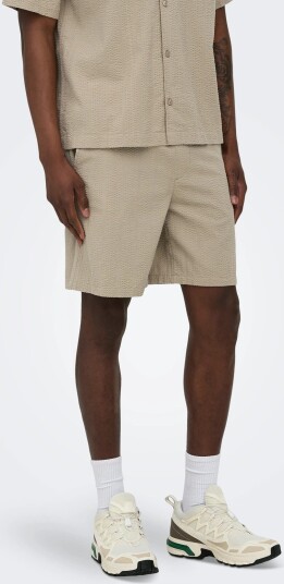 ONLY & SONS Onscruz Seersucker Jogger Shorts Beige M ONLY & SONS Onscruz Seersucker Jogger Shorts Beige M