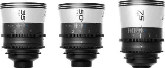 Blazar Viper 35/50/75mm T2.1 FF 1.5x 3-Lens Bundle. PL-Mount FF Anamorphic