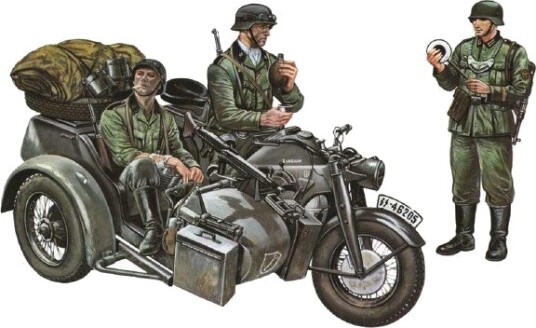 Italeri Zundapp Modellmotorsykkel Byggesett 1:35