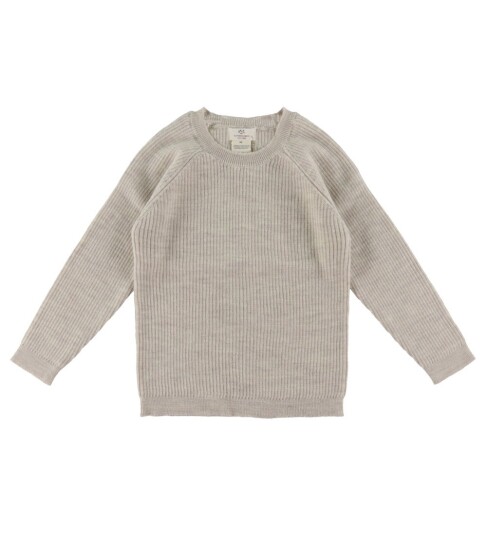 Copenhagen Colors Pale Cream Melange Merino Classic Rib Genser 104