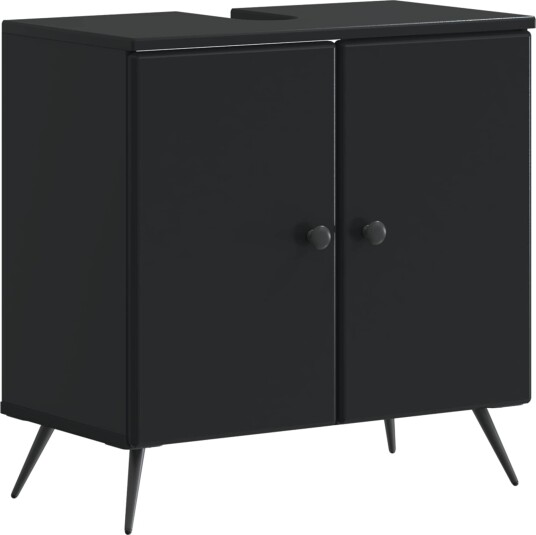 vidaXL Baderomsvaskeskap BREDA Svart 59,5 x 31,5 x 59 cm