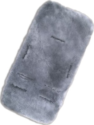 Vilje lammeskinn for 5-punkt sele grey