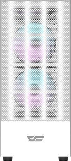 Darkflash A290 PC-kabinett med 3 RGB-vifter Hvit