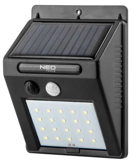 SOLCELLE VEGGLAMPE 250Lm m/SENSOR (1/50) NEO SOLCELLE VEGGLAMPE 250Lm m/SENSOR (1/50) NEO