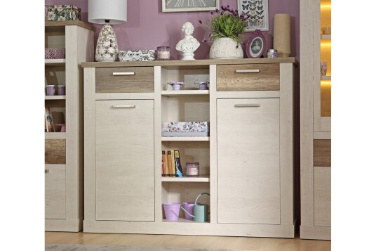Skjenk Breage 41x160 cm Brun | Hvit