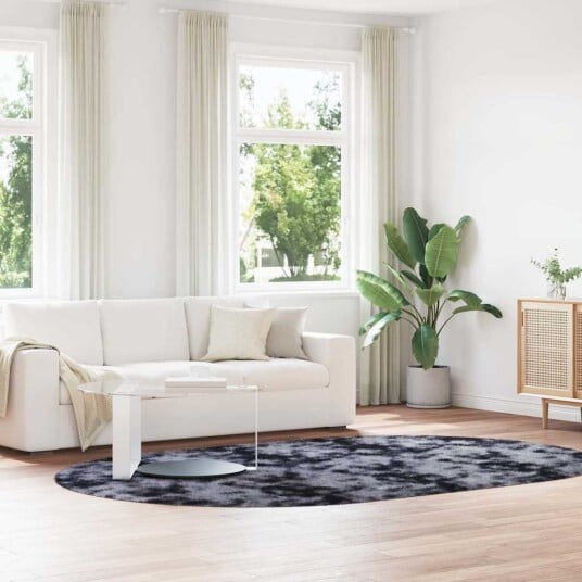  Flossteppe med lang luv NAVARRA mørkegrå 300x200 cm polyester 8721158559227