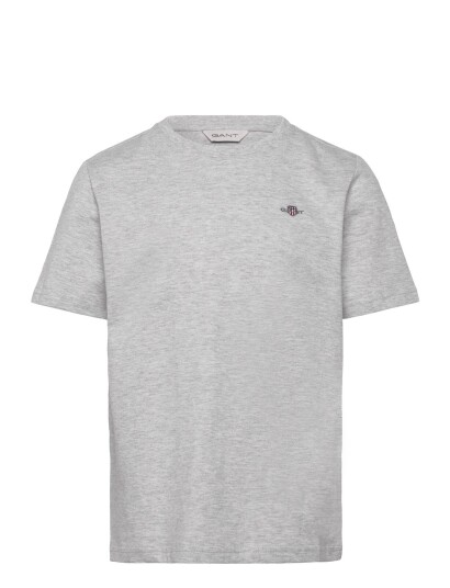 Gant Kids Shield Ss T Shirt Grey 152 Gant Kids Shield Ss T Shirt Grey 152