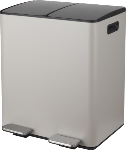 Spirella pedalbøtte Aliya matt taupe 2x20 liter
