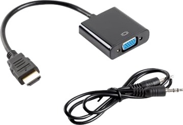 Lanberg Videotransformator Hdmi Vga Sort