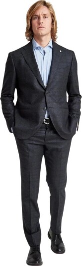 Luigi Bianchi Mantova Herre Dress Blå L,