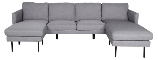 Zoom sofa U-sofa grå. Zoom sofa U-sofa grå.