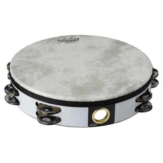 Remo Ta-5210-00- Fiberskyn Tambourine Quadura Hvit, 10" Remo Ta-5210-00- Fiberskyn Tambourine Quadura Hvit, 10"