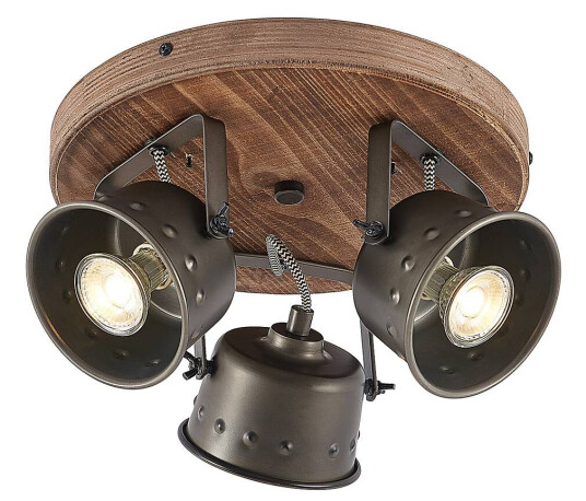 Lindby Rubinjo takspot, 3 lyskilder, rund Lindby Rubinjo takspot, 3 lyskilder, rund
