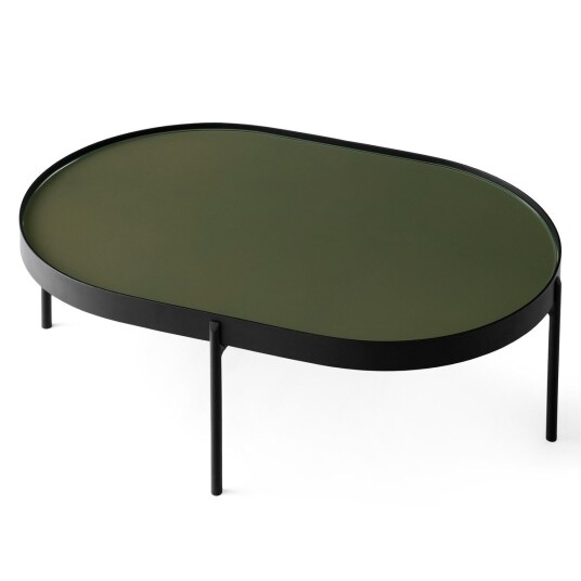 Audo Copenhagen NoNo salongbord L 59,5x96,5 cm Svart-mørkegrønn
