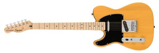 Squier Affinity Series Telecaster Lh Butterscotch Blonde, Svart Pickguard, Mn