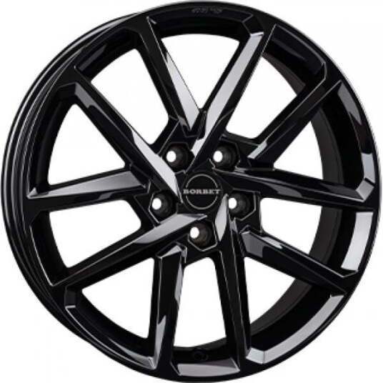 Borbet N Gloss Black 7.5x18 5x112 ET50 B57.1 Borbet N Gloss Black 7.5x18 5x112 ET50 B57.1