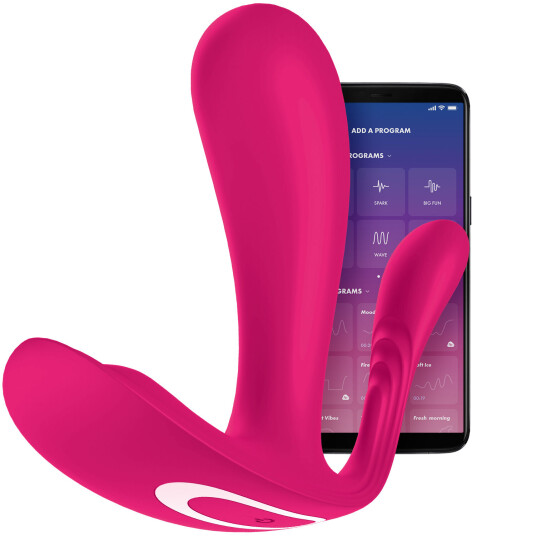Satisfyer Top Secret+ Connect App App-kontrollert vibrerende G-punkt og Analstimulator - Lyserosa Satisfyer Top Secret+ Connect App App-kontrollert vibrerende G-punkt og Analstimulator - Lyserosa