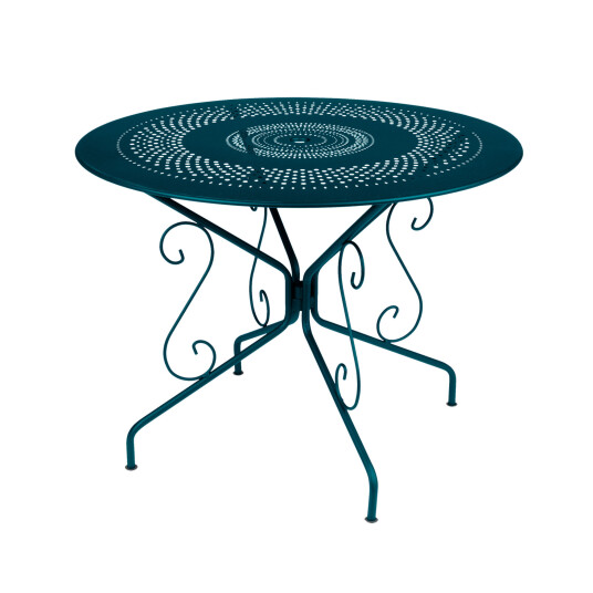Fermob Montmartre Table 96 cm Acapulco Blue 21