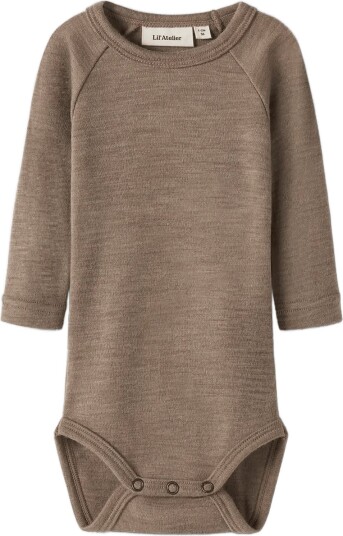 Lil"Atelier Nbnnester Wool Ls Slim Body Lil Brown 80 Lil"Atelier Nbnnester Wool Ls Slim Body Lil Brown 80