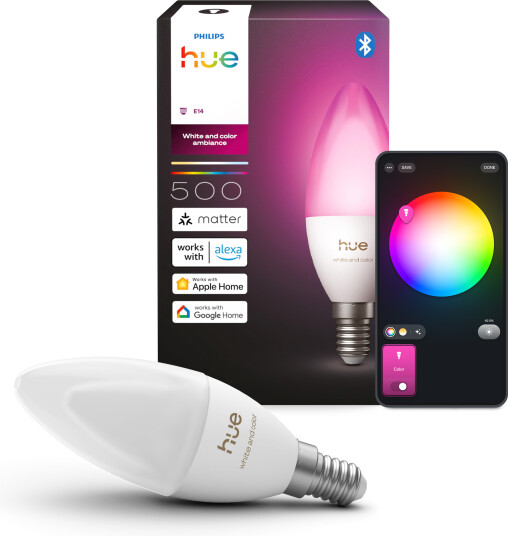 Philips Hue White Color Ambiance B39 E14 Lyskilde   1Pack