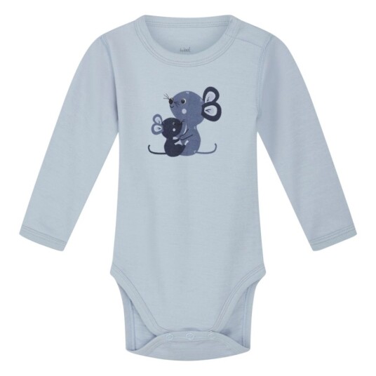 Hust and Claire   Body Ull og Bambus Baloo Mouse Cloud Blue   62