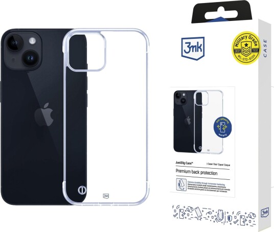 3mk Just20g gjennomsiktig deksel til Apple iPhone 15 Plus Gjennomsiktig