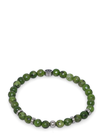 edd. Beads Bracelet 6Mm Green M 20 cm edd. Beads Bracelet 6Mm Green M 20 cm