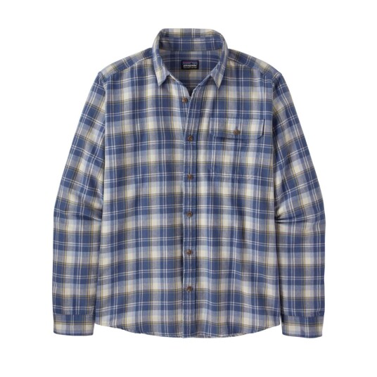 Patagonia  M´S L/S Cotton In Conversion Lw Fjo Herre, Lybe Libbey: Current Blue, L