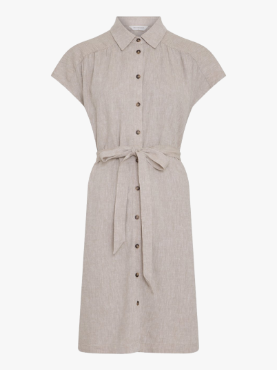 MSCH Copenhagen Viana Ginia Short Sleeve Shirt Dress Beige XL MSCH Copenhagen Viana Ginia Short Sleeve Shirt Dress Beige XL