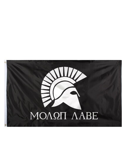 Rothco Flag large 'Molon Labe' Svart Rothco Flag large 'Molon Labe' Svart
