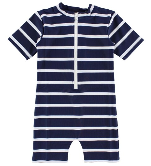 Petit Crabe Badedrakt   UV50+   Navy/Hvit Stripet   Petit Crabe   5 6 år 110 116   Badetøy   Blå