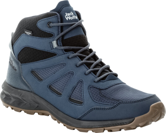 Jack Wolfskin Men's Woodland 2 Texapore Mid Night Blue 42.5, Night Blue Jack Wolfskin Men's Woodland 2 Texapore Mid Night Blue 42.5, Night Blue