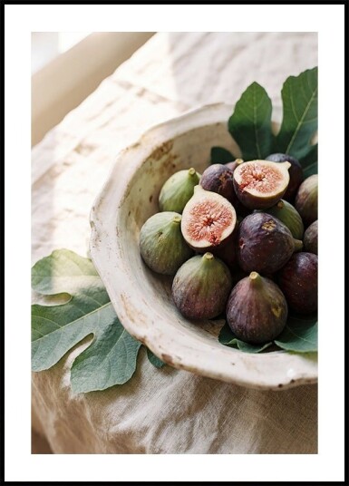 Figs In a Bowl Plakat Plakat / 21x30cm