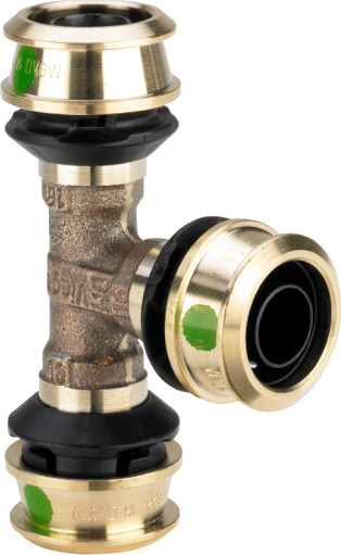 Raxofix T-stykke med skrukobling 50 x 25 x 50 mm