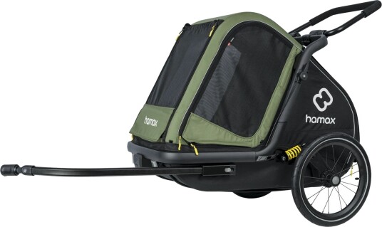 Hamax Pluto Medium, hundevogn GREEN/BLACK