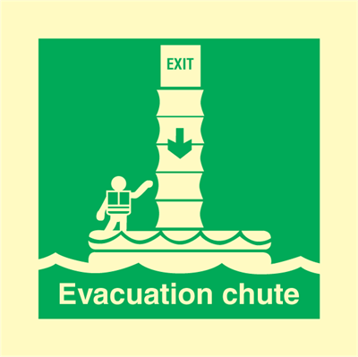 Jo Safety Evacuation chute IMO symbols 103120 Jo Safety Evacuation chute IMO symbols 103120