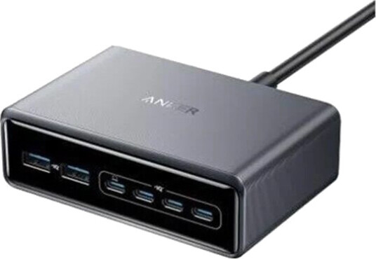 Anker Prime 200W GaN Hurtiglader med 6 Utganger (4 x USB-C, 2 x USB-A) - Hvit Anker Prime 200W GaN Hurtiglader med 6 Utganger (4 x USB-C, 2 x USB-A) - Hvit