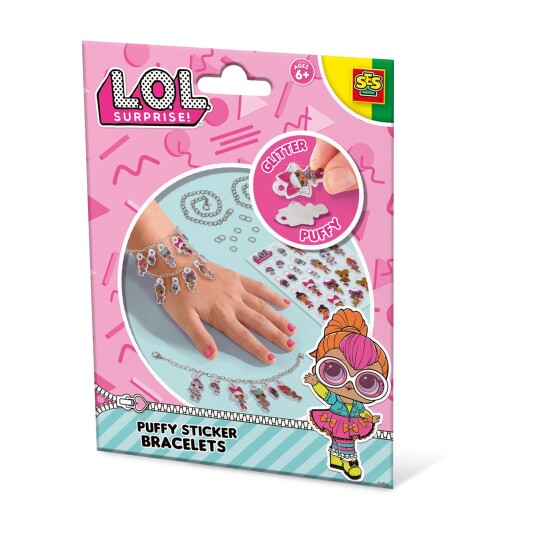 SES Creative Making Bracelets L.O.L. Puffy Stickers S14190