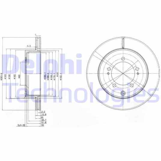 Bremseskive DELPHI BG9849