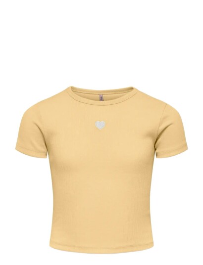 Kids Only Kogelva June Emb S/S Tee Cs Jrs Yellow 158 164 Kids Only Kogelva June Emb S/S Tee Cs Jrs Yellow 158 164