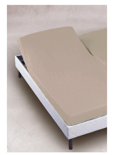 Borås Cotton Excellent Jersey U-Splitt 140/160x200/210/220 Beige